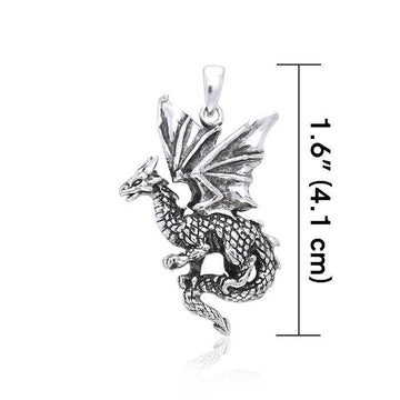 Welcome the world of the Fantasy Dragon ~ Sterling Silver Pendant TP940